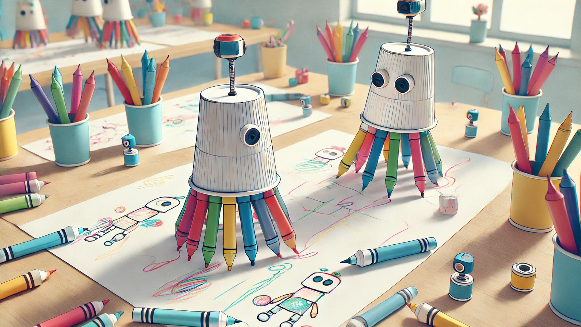 Rhythm of Colors: Drawing Robots